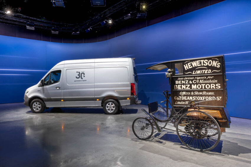 Del taller de Carl Benz al futuro eléctrico la metamorfosis de Sprinter en 30 años