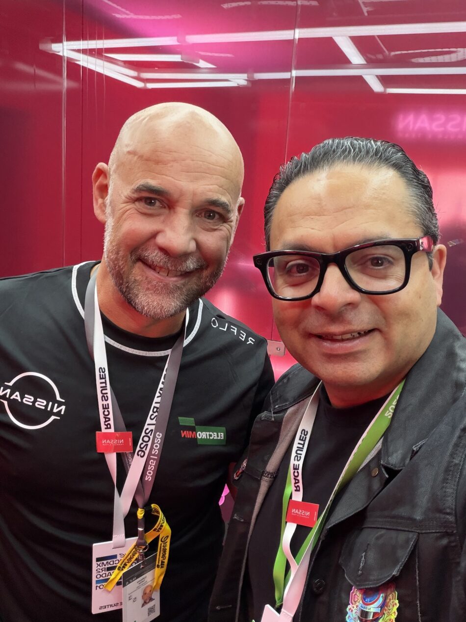 Guillaume Cartier y Memo Lira en la Fórmula E en México | Memo Lira Guillaume Cartier Chief Performance Officer de Nissan a nivel Global