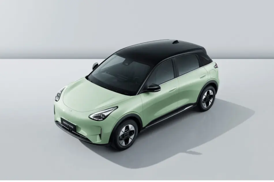 Geely EX2 Memo Lira Geely EX2 eléctrico color verde diseño exterior
