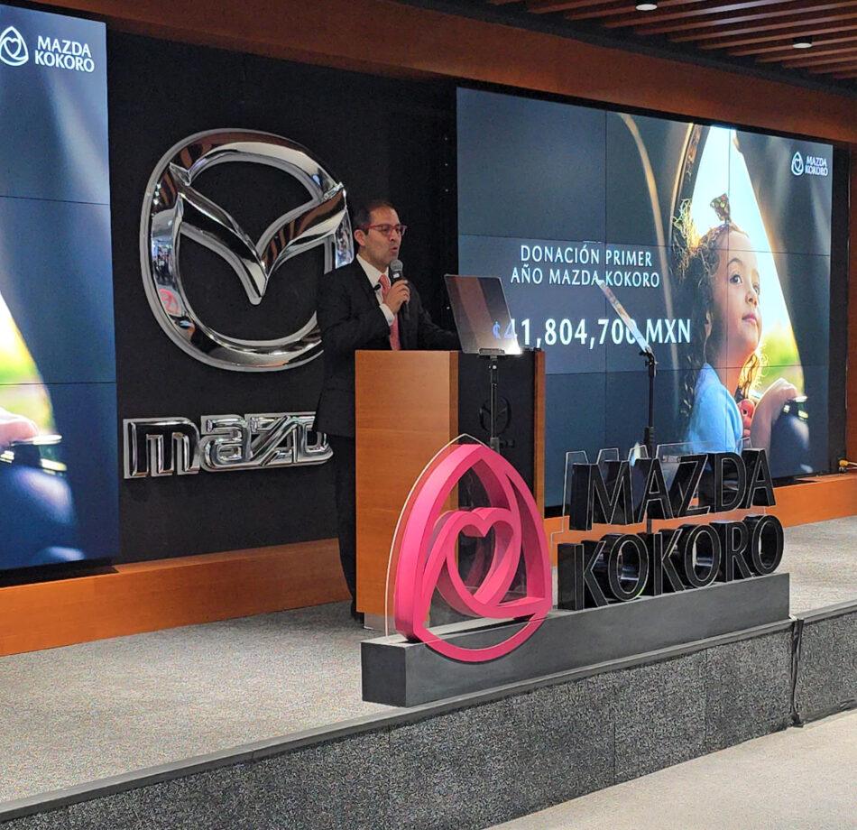 Miguel Barbeyto Presidente de Mazda de México durante la conferencia de prensa de resultados de Mazda Kokoro | Memo Lira Miguel Barbeyto Presidente de Mazda de México durante la conferencia de prensa de resultados de Mazda Kokoro