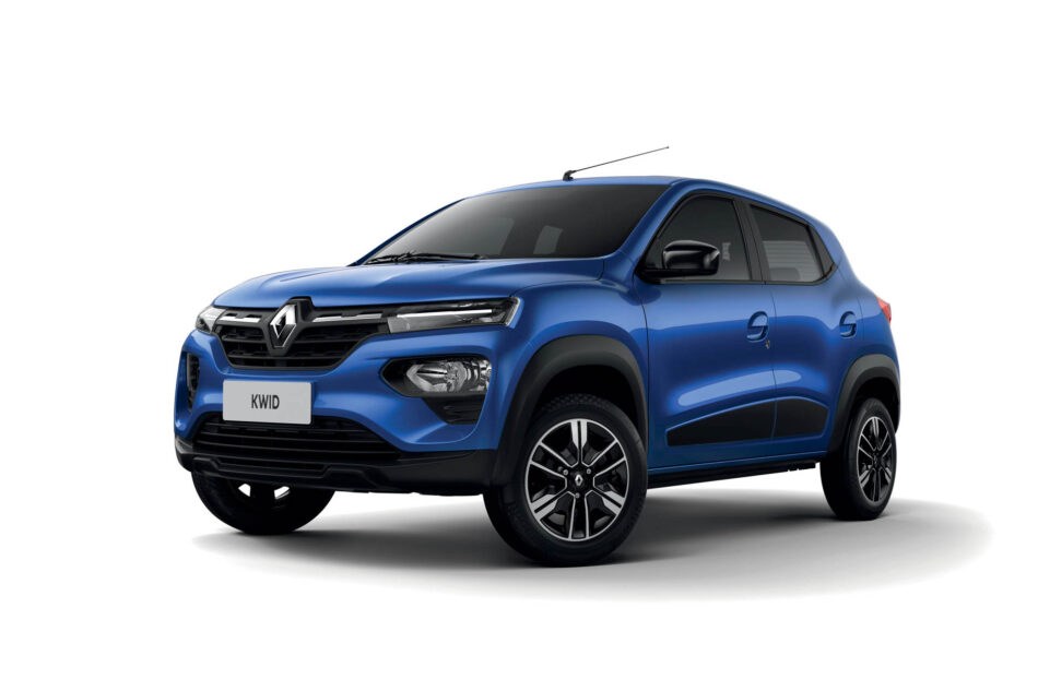 RENAULT KWID BBB Memo Lira Renault KWID en azul con fondo blanco