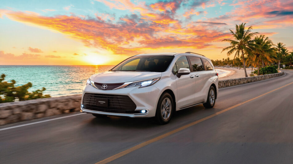 Toyota Sienna HEV en carretera Memo Lira Toyota Sienna HEV en carretera