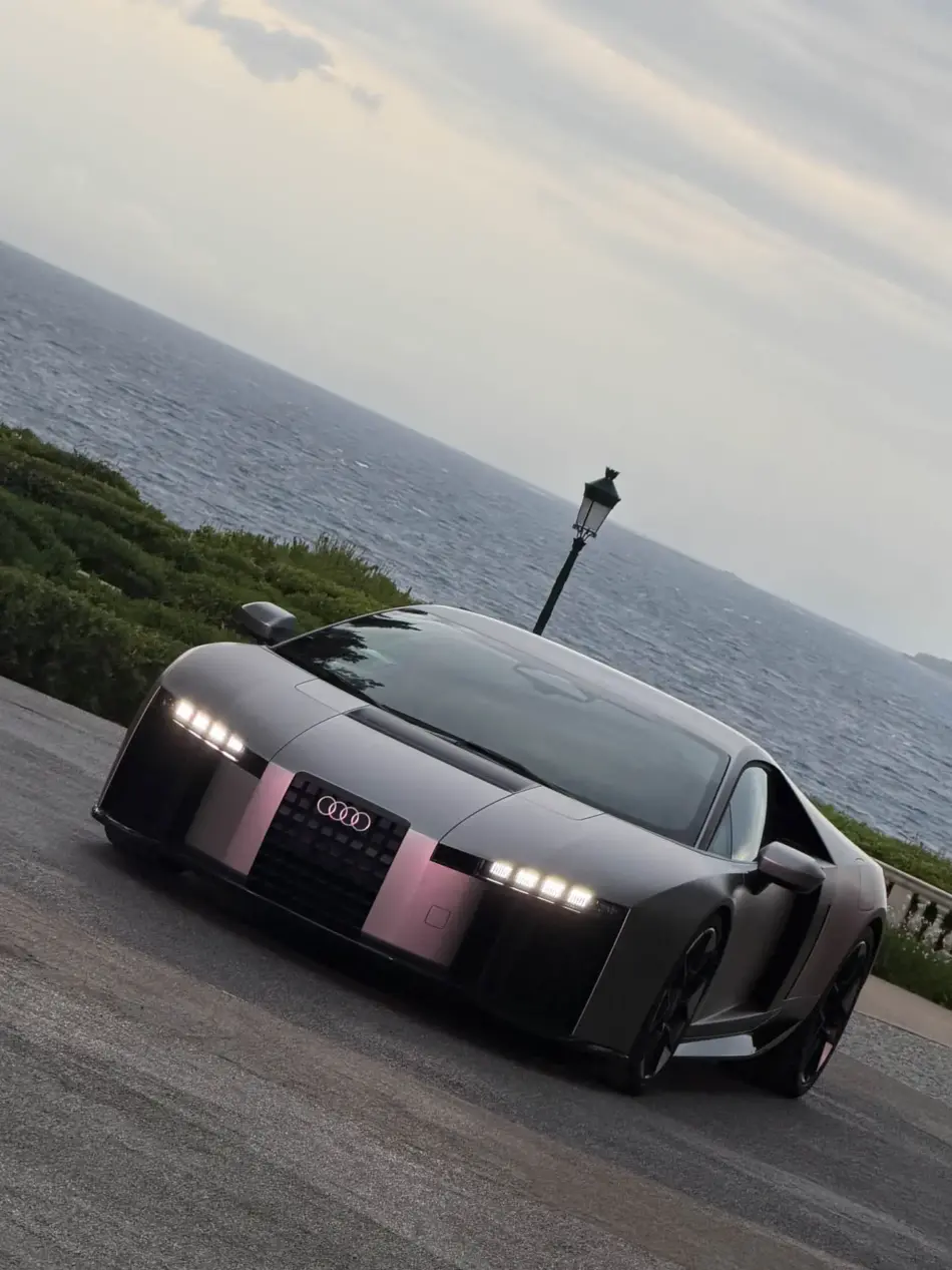 Audi Nuvolari3 Memo Lira Perfil lateral del Audi Nuvolari superauto híbrido de 1001 caballos de fuerza y producción limitada
