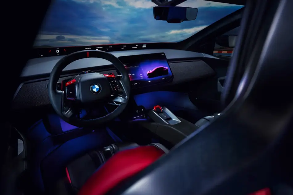 Interior deportivo de BMW M Concept Neue Klasse Memo Lira Interior deportivo de BMW M Concept Neue Klasse
