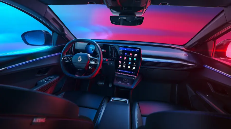 Interior tecnológico en Renault Megane ETech Memo Lira Interior tecnológico en Renault Megane E Tech