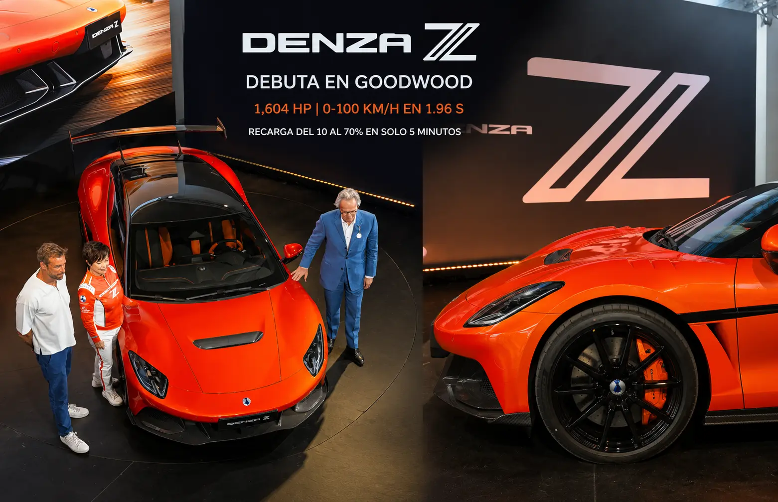 Denza Z Coupé durante su debut mundial en el Festival de la Velocidad de Goodwood.