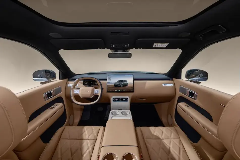 Interior de SUV Xiaomi Memo Lira Interior de SUV Xiaomi